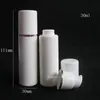 Botella de bomba sin aire sin aire de 15 ml de 30 ml de 30 ml de alta calidad: dispensador de crema de cuidados de piel cosmética recargable recargable, contenedor de embalaje de loción PP