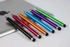 Gratis verzending capacitieve scherm metalen stylus touch pen met clip voor mobiele telefoon 2000pcs