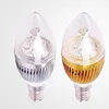 3W E12 E27 E14 Silver/Golden Led Candle Bulbs Lights Warm/Cool White High Bright Led Spot Lights 85-265V