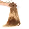 蜂蜜金髪の髪の色織り