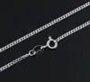 Wholelsale 100 stks / partij 925 Sterling Silver Curb Chains 2mm Dames Dame Ketting Kettingen Sieraden 16-30 "Bulk