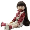 18 INCH Doll Realistic American Girl Full Vinyl Reborn Dolls As Christmas Birthday Gifts