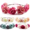 New Bohemia Handmade Flower Crown Wedding Wreath nuziale copricapo fascia Hairband Hair Band Accessori per le donne Lady