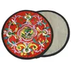 Unique Round Embroidered Cotton Cloth 2 Coaster Set Chinese style Coffee Table Cup Mat Decorative Protective Pad 10 sets/lot