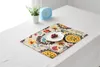 Tapetes de mesa de alta qualidade Mats Tapetes de mesa almofadas Tapete Tapete Tecido de algodão arte chinesa mesa de isolamento de mesa ocidental