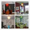 Small Size Mutlti Colored Ceiling Multi Color Clear Glass Chandelier Dinning Room Decorative Lighting with High Quality