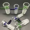Acessórios para fumantes tigela de vidro de 18 mm 14 mm Green Blongs Bongs Slide colorida para plataformas de óleo tubo de água lisa grossa