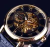 Forsining 3D Logo Gravur Uhren Männer Top Marke Luxus Gold Uhr Männer Mechanische Skeleton Uhr Relogio Masculino Uhr Männer