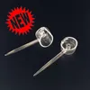 factory directly sell high quality 4mm quartz banger nail 14mm 18mm 10mm price domeless quartz nail match quartz carb cap 4mm thick