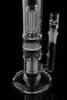 45 cm de hauteur bongs en verre droit bras arbre perc filtre et percolateur Birdcage tuyau en verre épais tuyau d'eau avec joint de 18 mm
