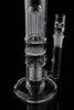 45 cm Height Straight Glass bongs arm tree perc fliter and Birdcage percolator thick glass Pipe water pipe with 18mm joint