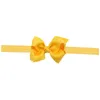 Neugeborene Baby Mädchen Stirnbänder Blume Kinder Ripsband 8 cm Bogen Elastische Kopfbänder Kinder Bowknot Haarbänder Kinder Haar Accessor9390110