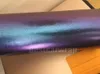 Involucro in vinile metallico da blu da 3D a viola opaco opaco con pellicola di avvolgimento di auto a star illuminata a bolla d'aria Flip 1.52x20m/rotolo 4.98x66ft