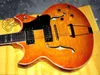 Gratis frakt Beställningsbutik Jazz Hollow Body Electric Guitar Citron Burst grossist