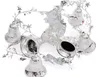 2st 1,8 meter 3d Snowflake Bell Tree Pendant Drop Ornaments Strap Garland Julgran Holiday Venue Dekoration