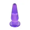 Mini Finger Portable Female Male JELLY Anal Butt Plug Sex Toy Prostate Massager3289106