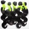 Malaysisk Grad 7a Obehandlat Real Human Hair Fashional Frisyr Bouncy Body Wave Hair 4pc / Lot 400g Snabb leverans