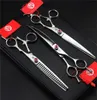 Whole75 in Swivel Thumb Professional Pet Scissors Set Japan 440C Straight Thinning Curved Scissors Dog Hair Cutting Groomin5819897