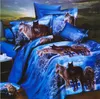 2021 Home Textiles 3D animal Reactive printing cotton 4 pcs bedding set duvet quilt cover/bed sheet Pillowcase bedclothes BB002