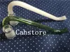 Kolorowe Różowe / Zielone J Hook Adapter w 18mm lub 14mm Z Flary Usta Szklany adapter do szkła Bong Szkło Bubbler Ashcatcher Koncentrat koncentrat