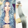 extensiones de cabello plateado