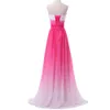 Hot Sale Real Picture Ombre Evening prom dresses Summer New Gradient Colorful Sexy party Dresses vestido de festa prom gowns HJ07
