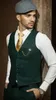 2017 New Color Hot Recommend Dark Hunter Green Groom Tuxedos Notch Lapel Men Blazer Prom Suit Business Dinner Suits (Jacket+Pants+Vest)