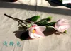 2016 flores artificiales más vendidas rama de magnolia única flores falsas flores de boda de seda decoración del hogar HJIA490