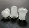 Glashaken Down-Pipe-Adapter Down-Stammrohr Reduzierende Adapter 18mm männlich bis 14mm weiblicher Reduzierer Mini-Wandler-Slit-Diffusor für Bongs-Wasserleitungen