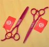 Tesoura de cabeleireiro da mão esquerda 8001 # 6 '' '17.5cm Roxo Dragon Corte Tesoura Tesoura Tesoura Profissional Human Human Scissors