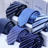 Necktie, men's business casual, professional tie, polyester silk, arrow type, jacquard Stripe Tie, wholesale manufacturer