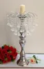 Moderna decoração de casamento romântico candelabros de casamento de cristal suporte de vela por atacado castiçais para casamentos