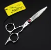 332 # 5.5 '' 16cm varumärke Jason Toppkvalitet Frisör sax 440c Professionella Barbers Skärande sax Tunna Shears Human Hair Scissors