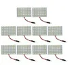 조명 자동 차량 자동차 화이트 5630SMD 48 LED 돔 라이트 패널 내부 전구 Festoon T10 BA9S DC 12V