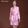 Sexiga Kvinnor Silk Satin Robe Kimono Robes För Ladies Bröllop Brud Bridesmaid Sleepwear Nightgown Badrock Pajamas Dressing Gown Underkläder