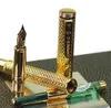 Crocodile de haute qualité m Nib Gold Metal Fountain Pen School Office PAPELERIE MODE ÉCRITURE ÉCRIT ENRE PENS POUR BIRGNIELLE CONSEIL4339362