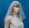 Meidingqianna Best Selling Real Luxury Image Veils Two Layer Shoulder Length Bridal Veil With Pencil Edge Wedding Veils Bridal Accessories