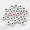 Mic 300pcs Antik Silver Zinc Alloy Smooth Cut Flat Spacer Pärlor 8mm DIY Smycken D28