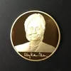 10 pcs Hillary Clinton The 2016 United States Candidate argent et 24K plaqué or véritable ensemble de pièces de monnaie en métal souvenir