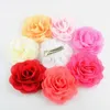 8cm chiffon fabric rose flower with alligator clip for baby hair accessory 24pcslot2530788