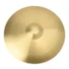 Новый 1 шт. музыка профессиональный 16 " 0.7 мм медный сплав аварии тарелки аксессуары для барабана Золотой