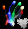 Hot Club Party Dance Halloween Guantes LED intermitentes Finger Light Up Glow guantes Disfraces Espectáculo de luces Accesorios de rendimiento festivos de Navidad