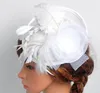 European Ladies Hat Ma Yarn struts hårmaterial västra bankett hatt bröllop huvudbonad 1541596