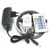 Bande lumineuse RGB LED 3528 SMD 60LEDM, Flexible, Non étanche, DC 12V, 24 touches, connecteur à distance IR, adaptateur d'alimentation, stw8371980