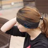 Bluetooth Headband Scarf Hörlurar Yoga hatt Sport Headset Trådlöst handband öronproppmusikspelare Handtelefon Handfree