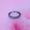 Silver Inspiration på Ring med Clear CZ 100% 925 Sterling Silver Ringar DIY Göra Passar för Pandora Smycken 2016 Ny julklapp