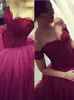 Modern Off-the-Shoulder Tulle Lace Quinceanera Dress 2019 Princess Sweep Train Sexy Sixteen Dress Vestidos de Fiesta Baratos