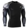 Chemises de compression graphiques complètes en gros à manches longues Fitness GYM MMA Crossfit Running Sports Tops Chemises