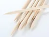 Manicure Skin Nail Supplies Whole Push Sign Beauty Pegwood Double Stick 100pcs Bag Orange Stick 1887297