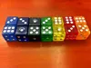 Square Corner Transparent Colored 6 Sided Dice Drinking Game Boson Kids Party Games Fun Toy Good Price High Quality #F13
